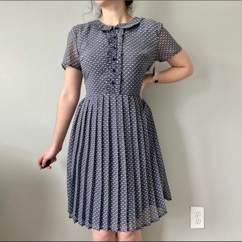 ✨NWOT✨ ModCloth Fervaur Pleated Skirt Dress